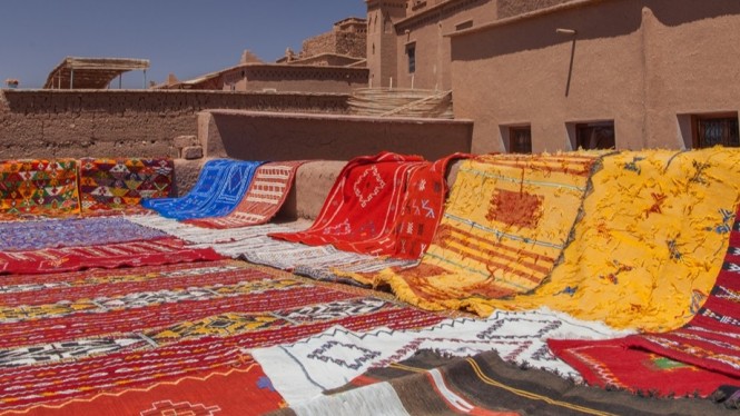 Karpet khas Maroko.
